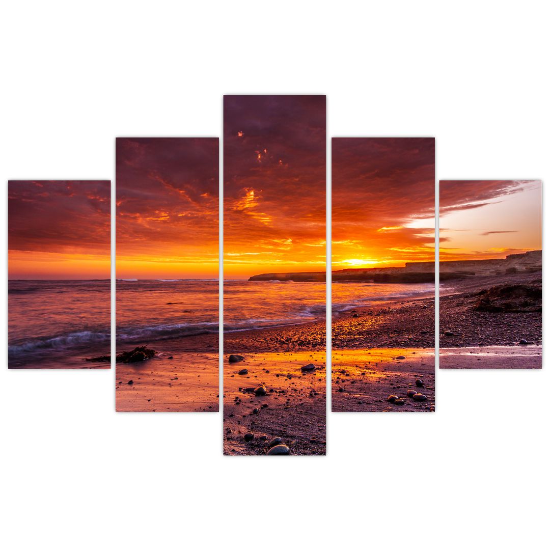 Obraz západu slunce u moře (V020973V150105)