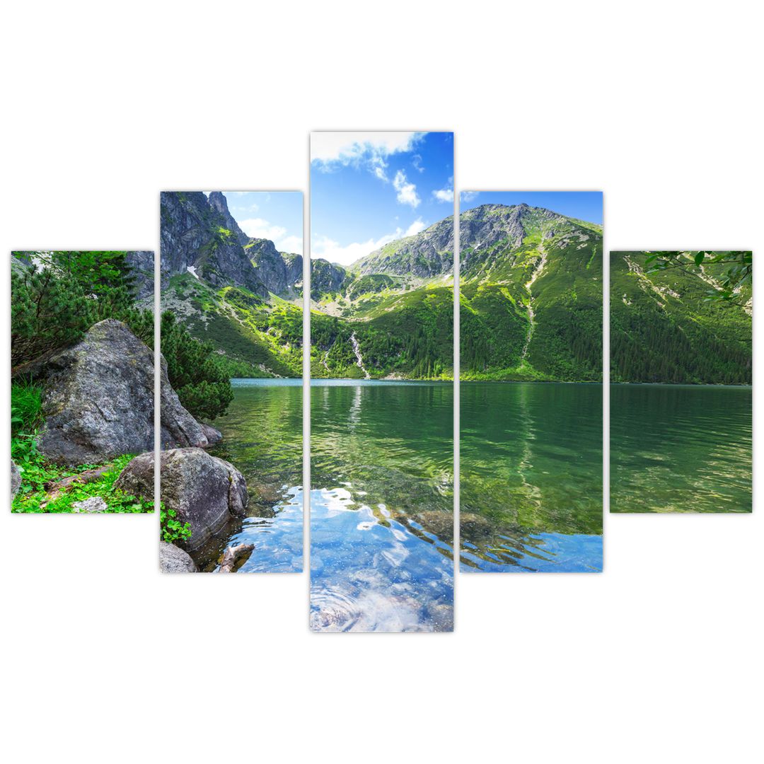 Obraz jezera v Tatrách (V021101V150105)