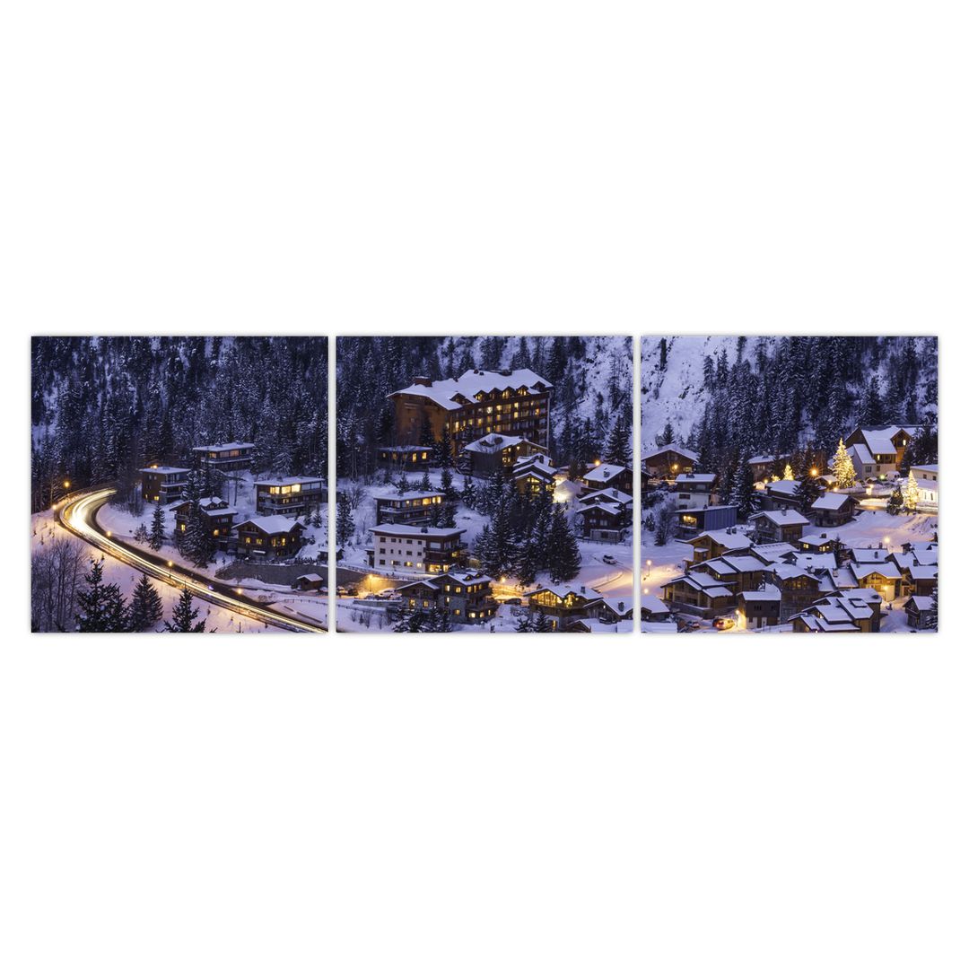 Obraz - horské zimní městečko (V020600V15050)
