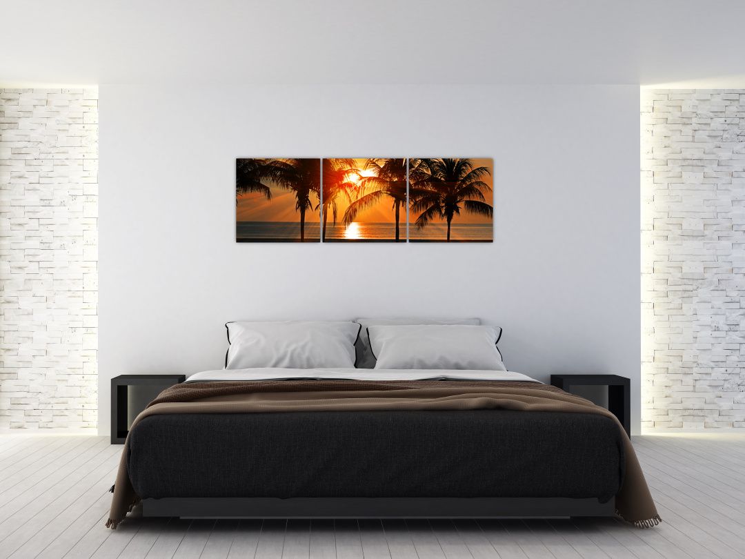 Obraz palmy v západu slunce (V020622V15050)