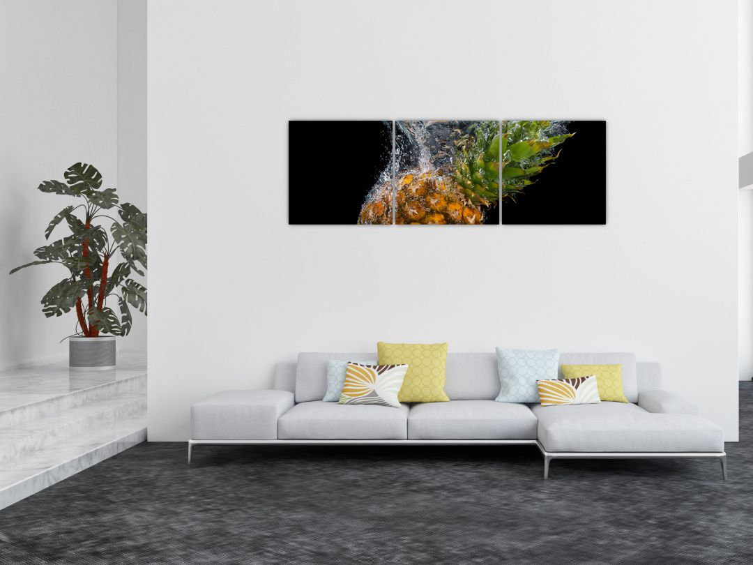 Obraz ananasu ve vodě (V020626V15050)