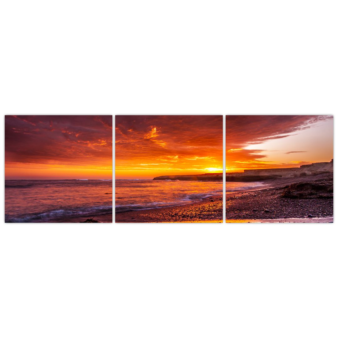 Obraz západu slunce u moře (V020973V15050)