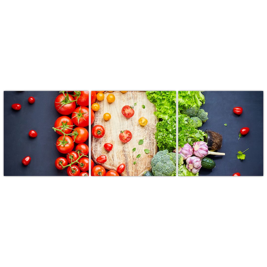 Obraz - Stůl plný zeleniny (V022283V15050)