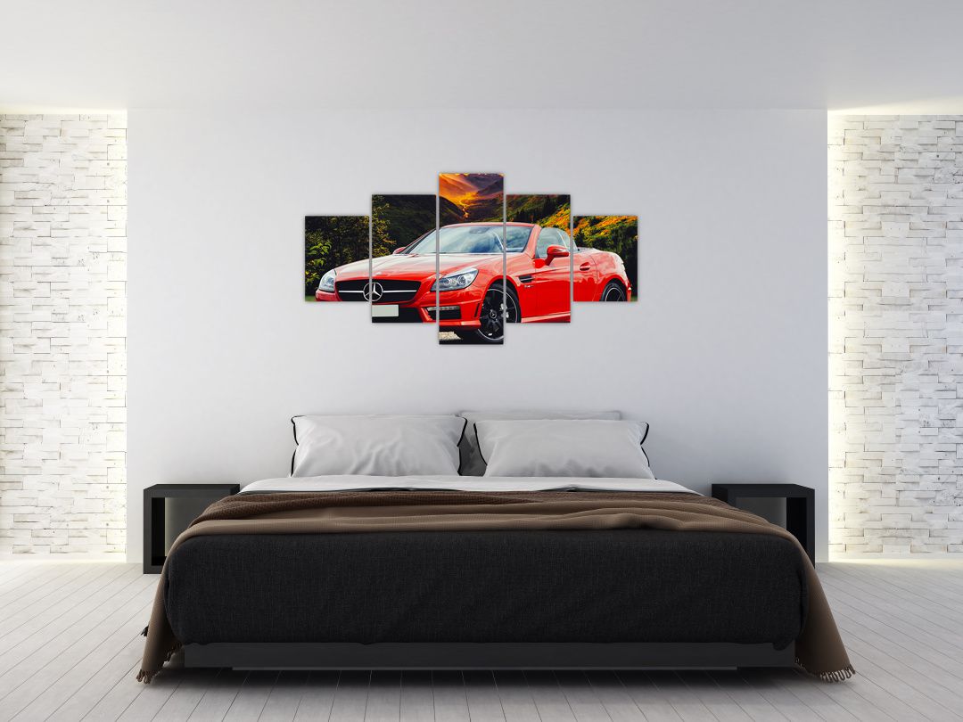 Obraz - červený Mercedes (V020564V150805PCS)