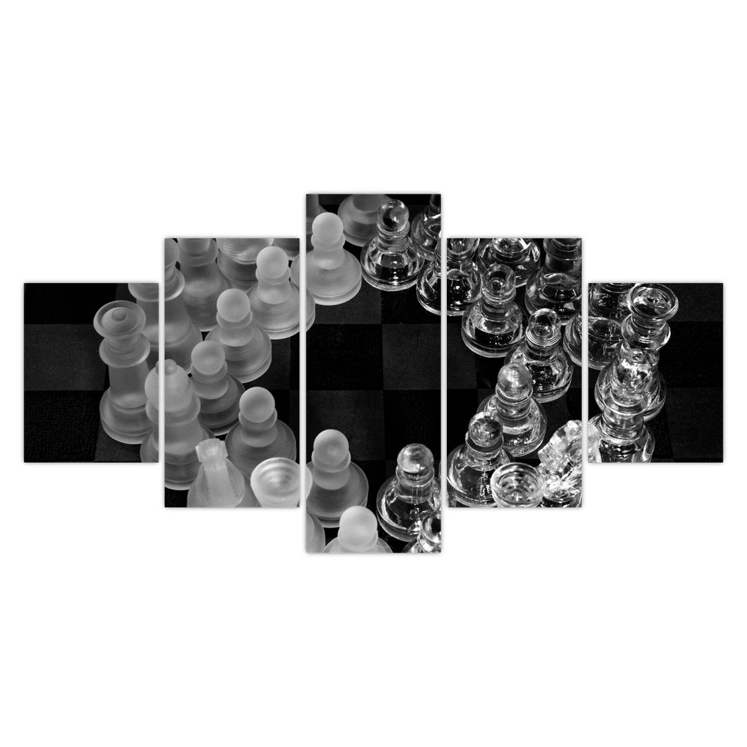 Obraz - černobílé šachy (V020598V150805PCS)