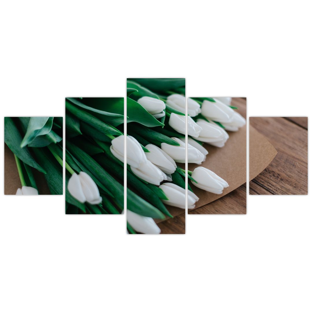Obraz kytice bílých tulipánů (V020922V150805PCS)