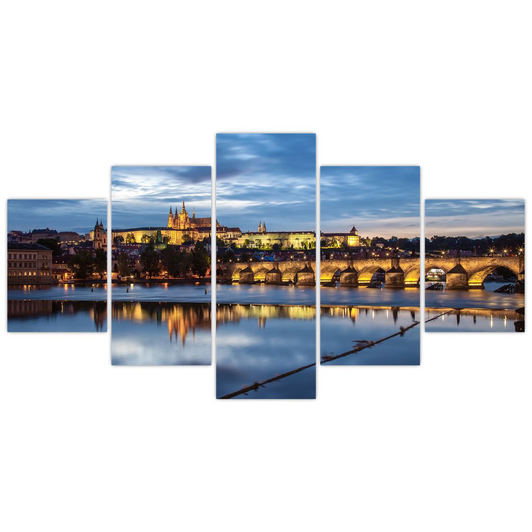 Obraz Pražského hradu a Karlova mostu (V020970V150805PCS)