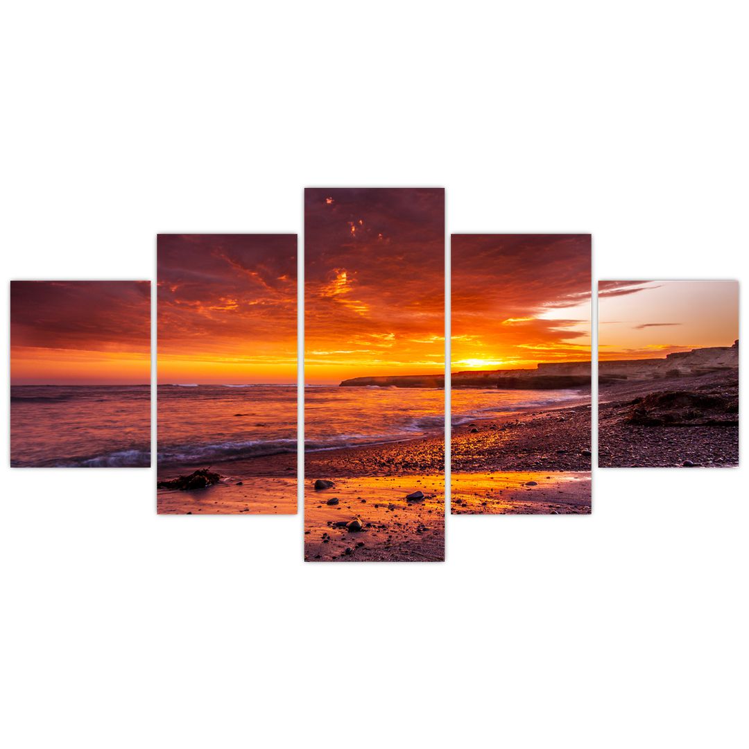 Obraz západu slunce u moře (V020973V150805PCS)