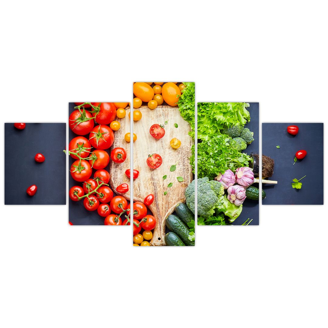 Obraz - Stůl plný zeleniny (V022283V150805PCS)