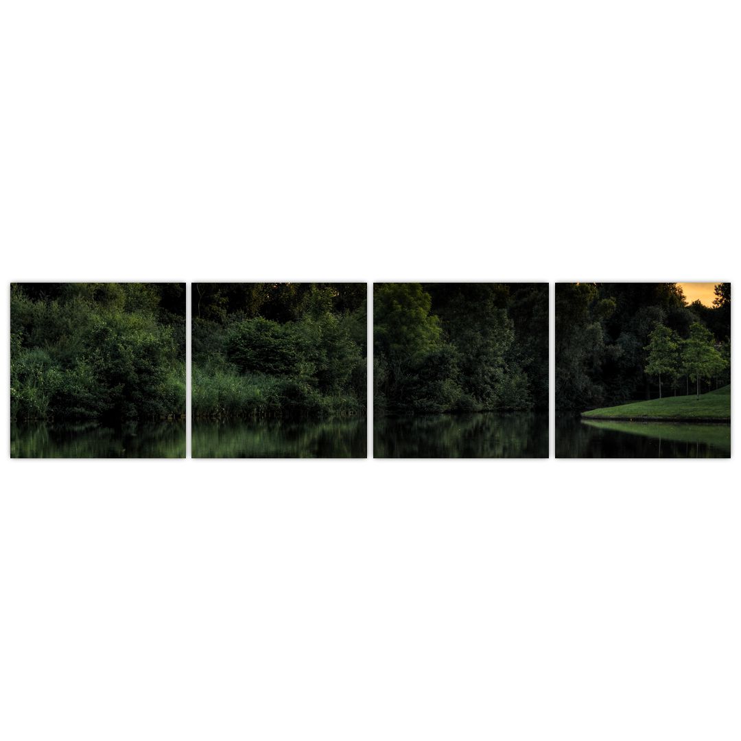 Obraz jezera u lesa (V020974V16040)