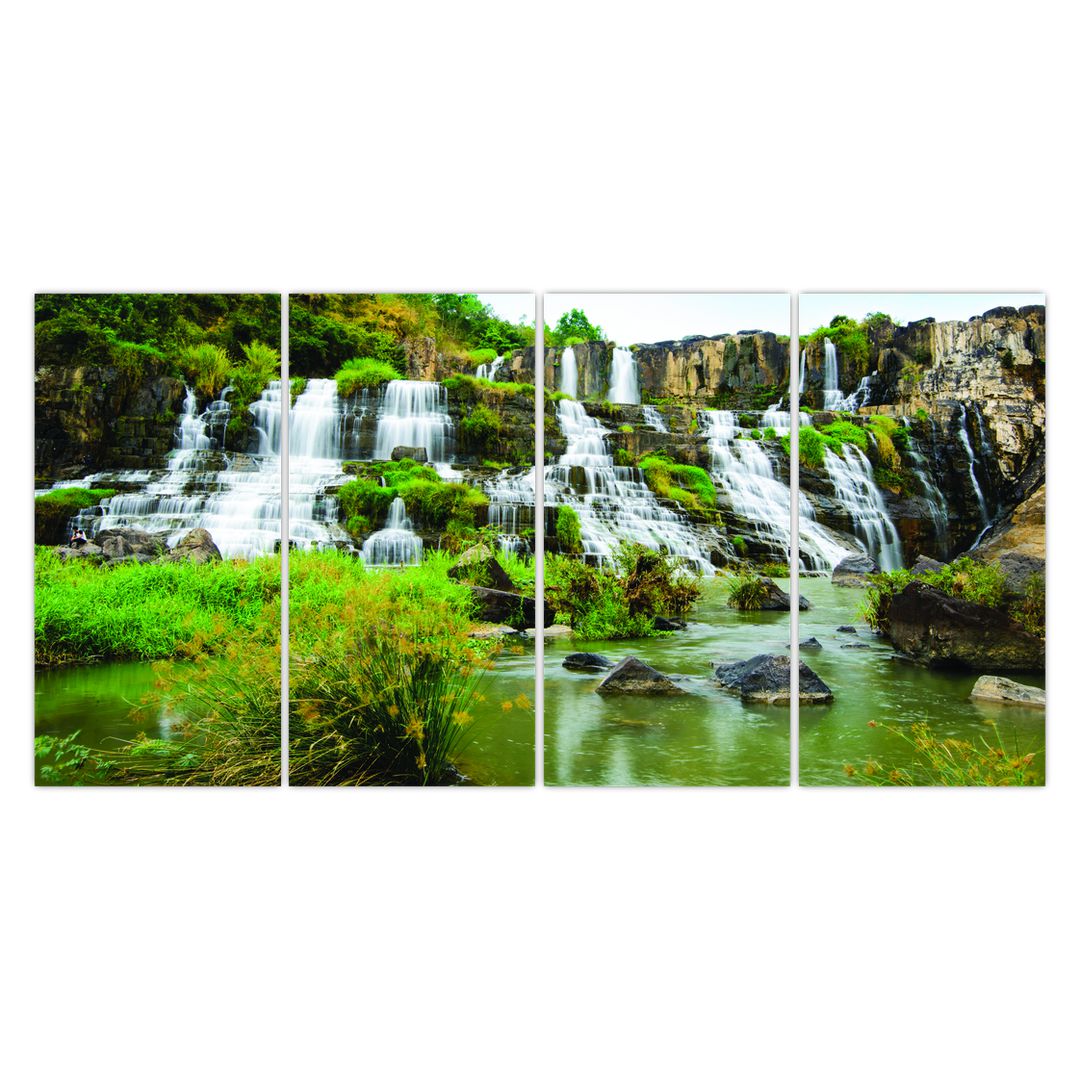 Obraz - vodopády se zelení (V020617V16080)