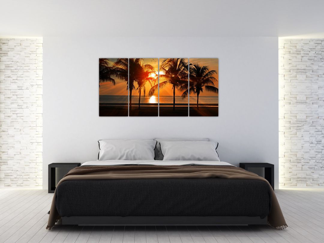 Obraz palmy v západu slunce (V020622V16080)
