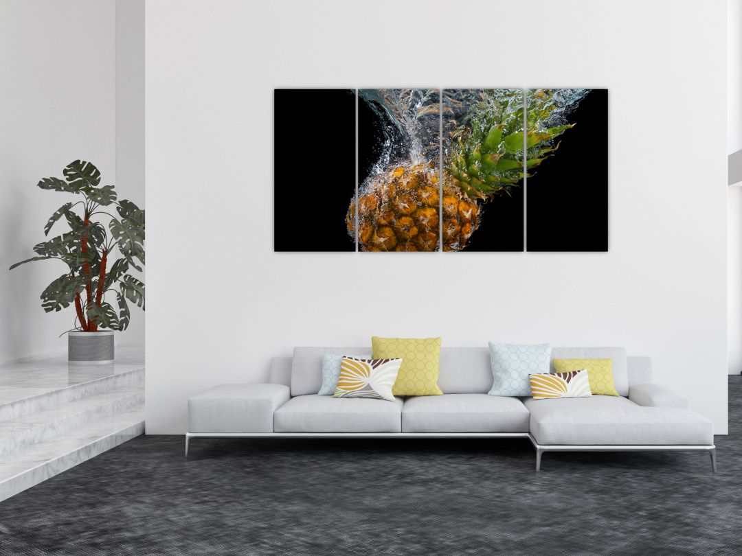 Obraz ananasu ve vodě (V020626V16080)
