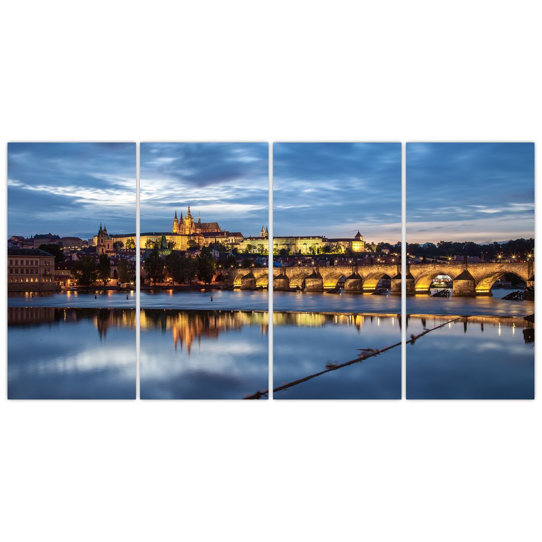 Obraz Pražského hradu a Karlova mostu (V020970V16080)