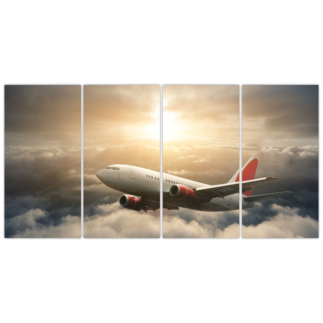 Obraz -  Letadlo v oblacích (V022327V16080)