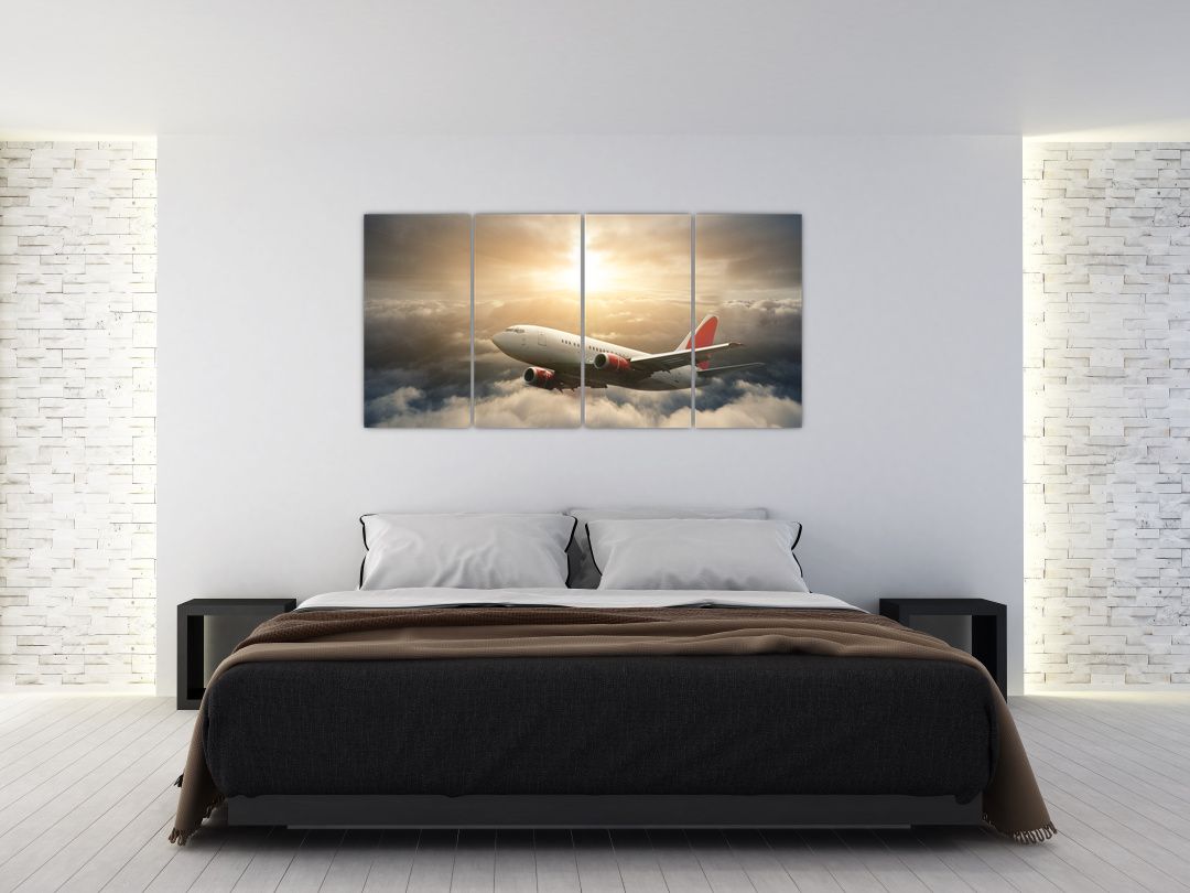 Obraz -  Letadlo v oblacích (V022327V16080)