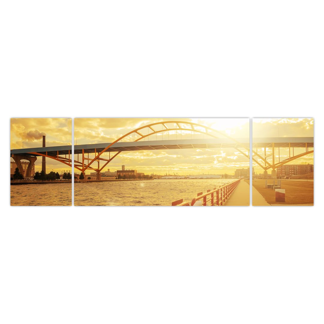 Obraz mostu se západem slunce (V020545V17050)