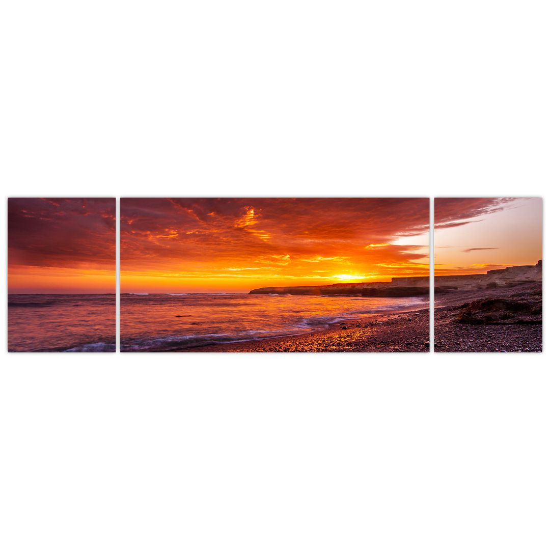 Obraz západu slunce u moře (V020973V17050)