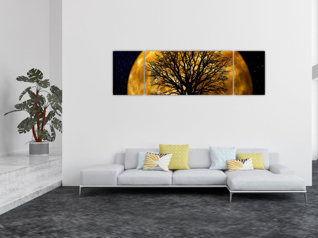 Obraz měsíce a siluet (V020995V17050)