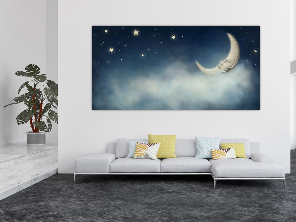 Obraz - Měsíc s hvězdami (V022333V200100)