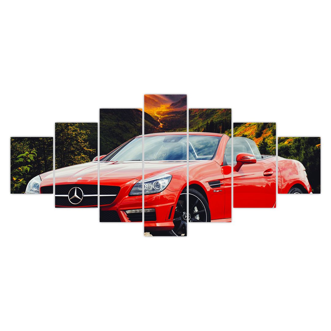 Obraz - červený Mercedes (V020564V210100)