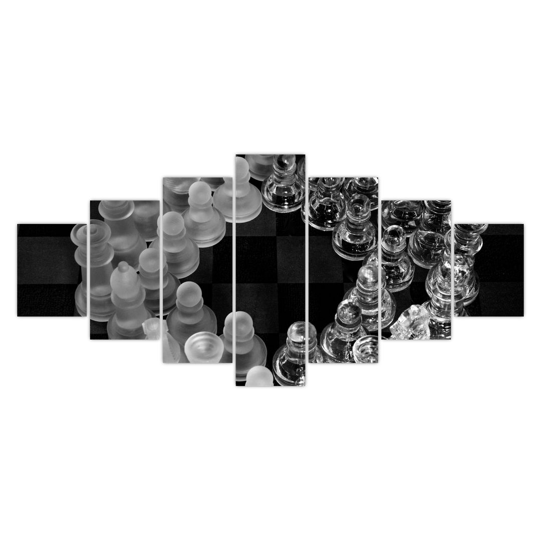 Obraz - černobílé šachy (V020598V210100)
