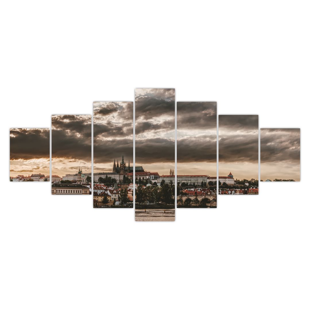 Obraz Pražského hradu v šeru (V020608V210100)