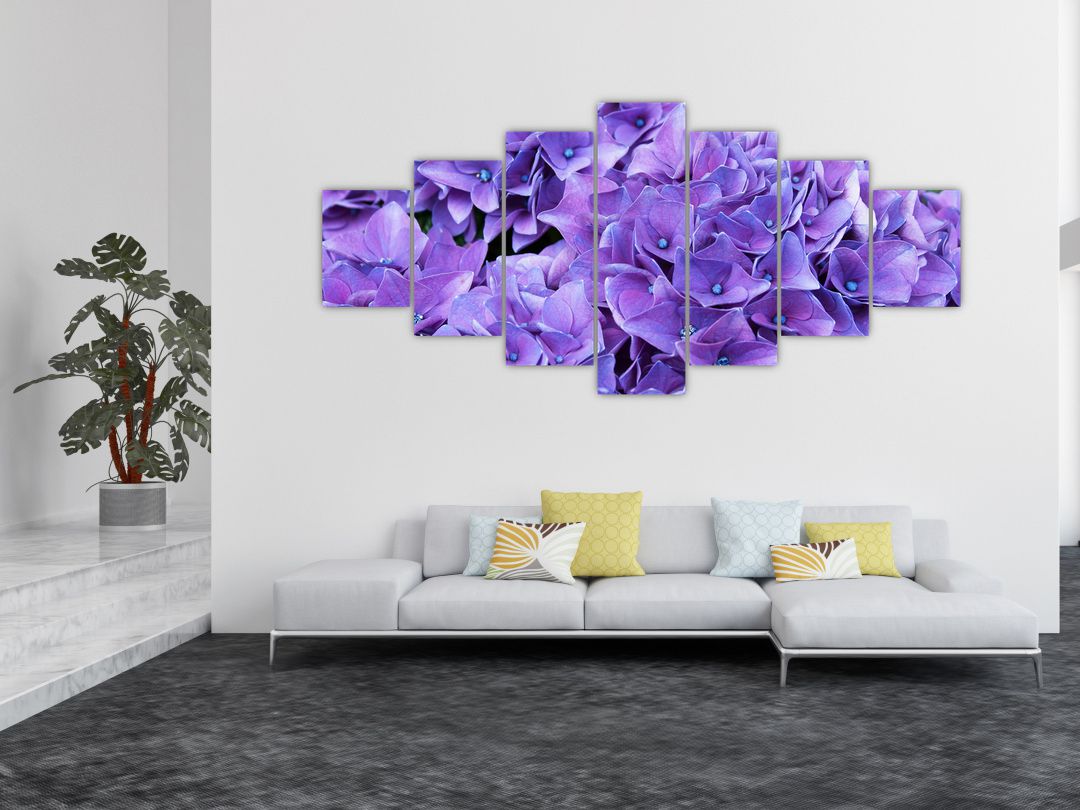 Leinwandbild der lila Blumen