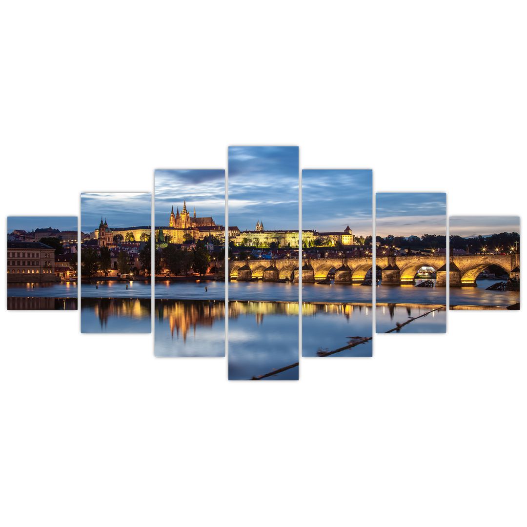 Obraz Pražského hradu a Karlova mostu (V020970V210100)