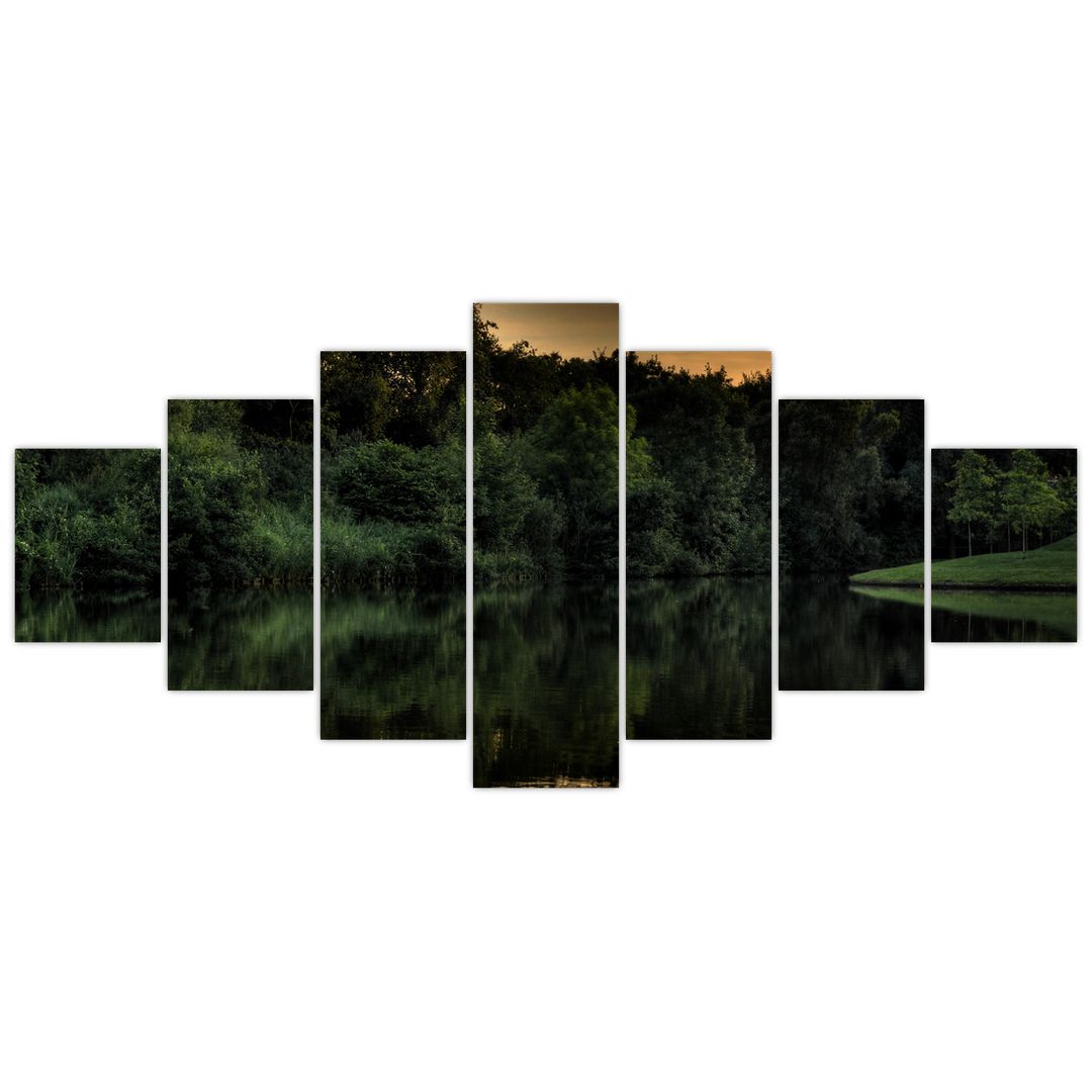 Obraz jezera u lesa (V020974V210100)