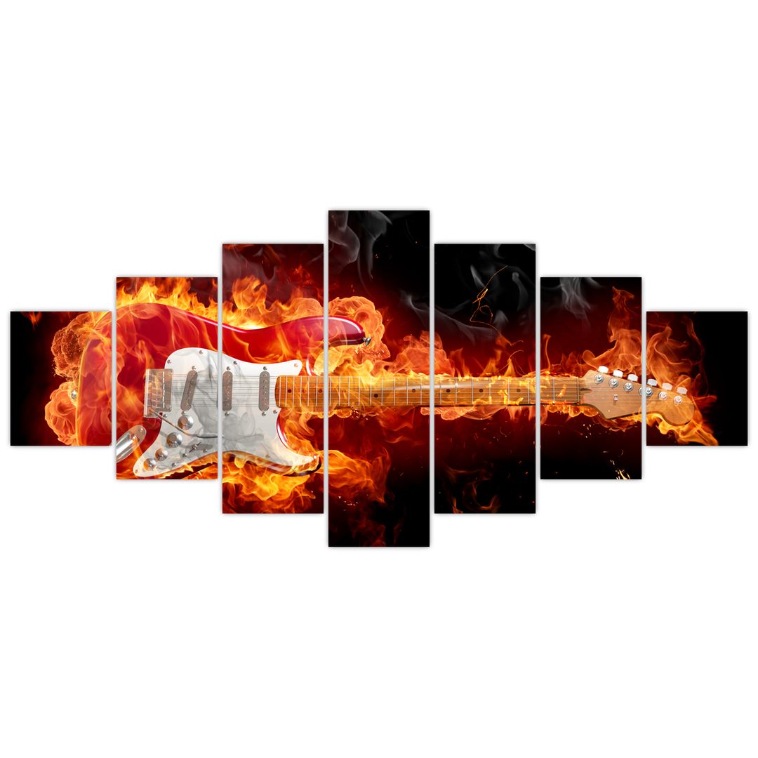 Obraz - Kytara v plamenech (V022295V210100)