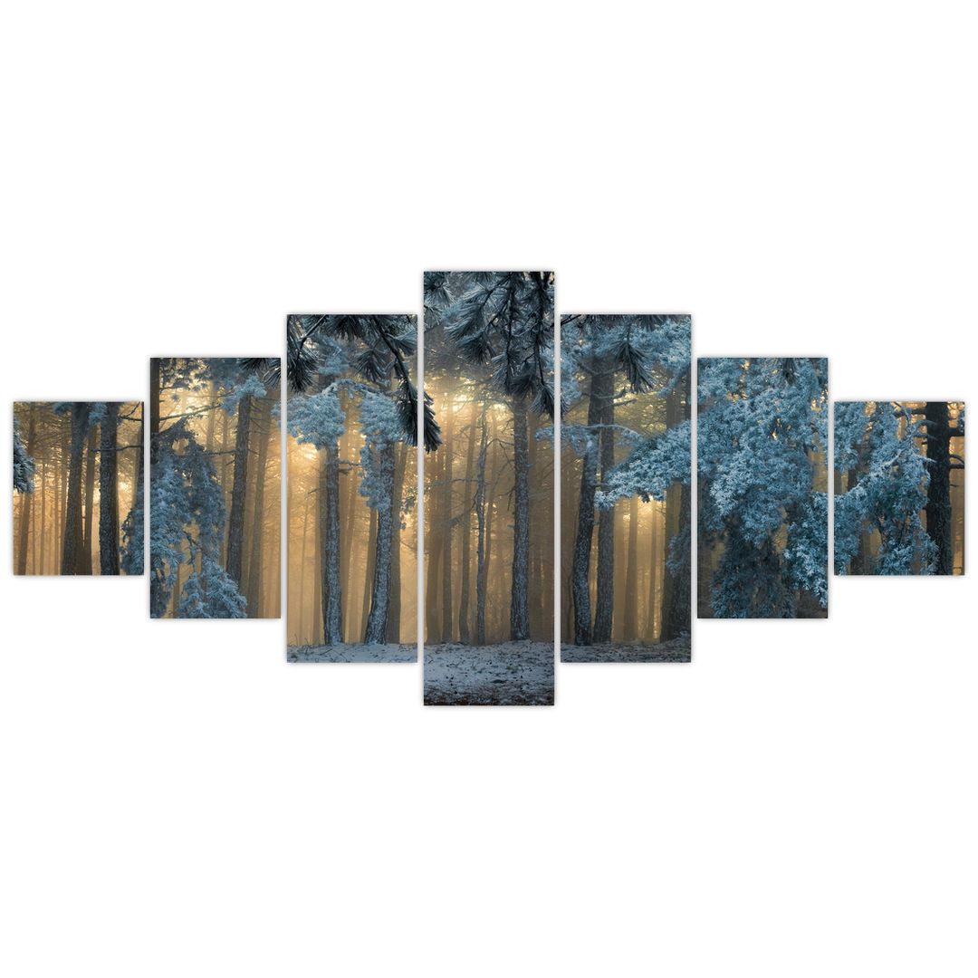Obraz zasněženého lesa (V022318V210100)