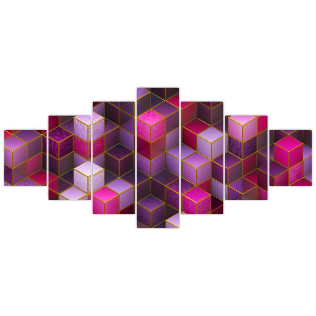 Tablou - Cuburi violet (V022699V210100)