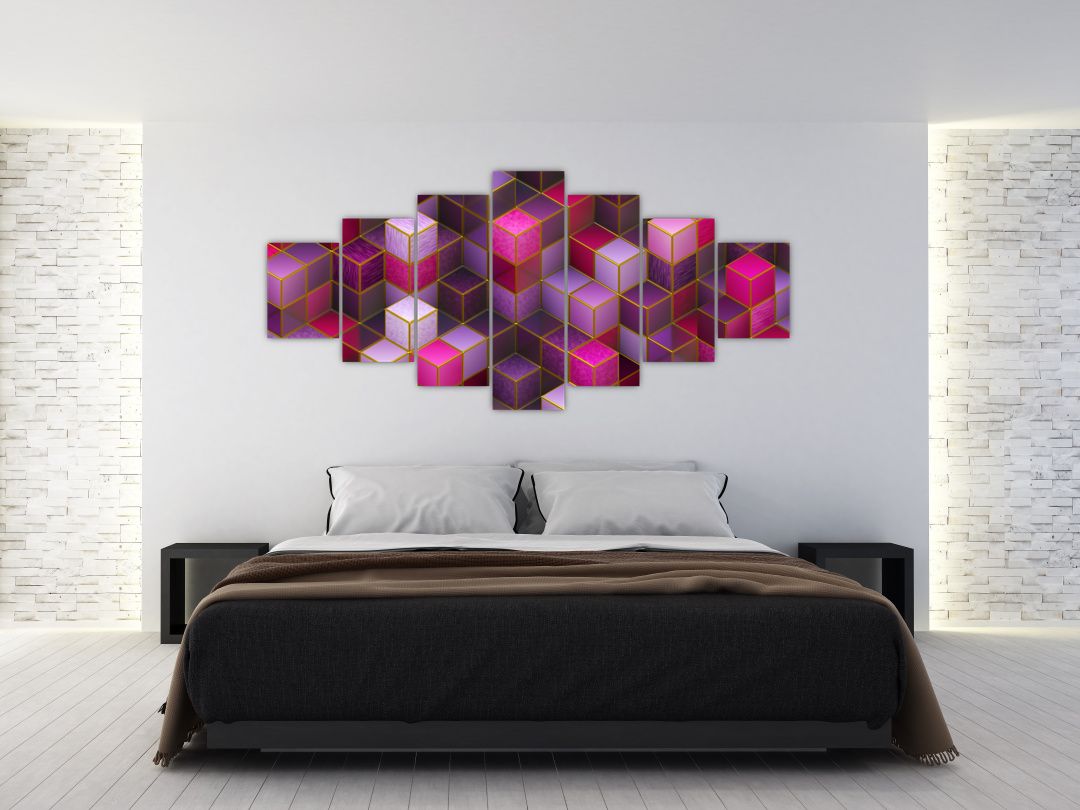 Tablou - Cuburi violet (V022699V210100)