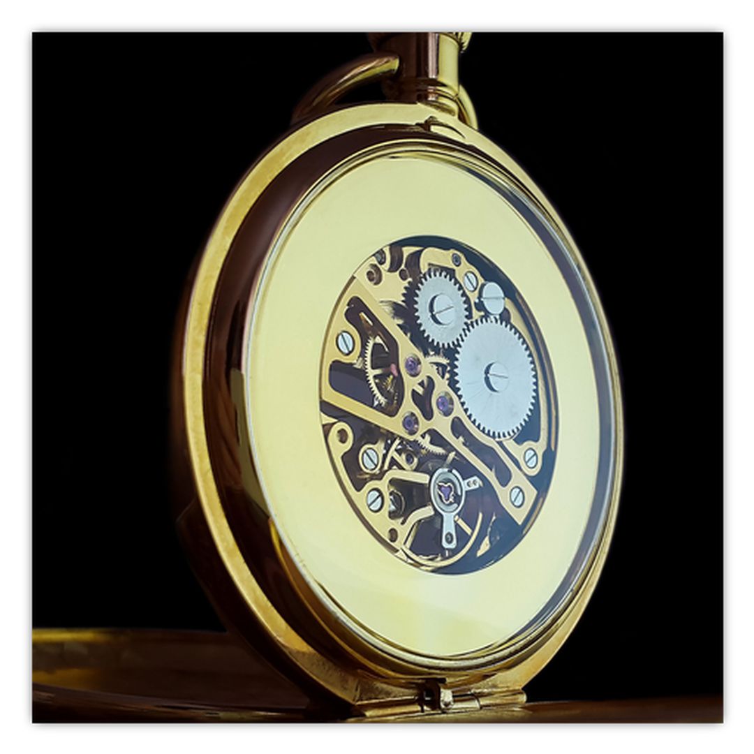 Obraz zlatých kapesních hodinek (V020569V3030)