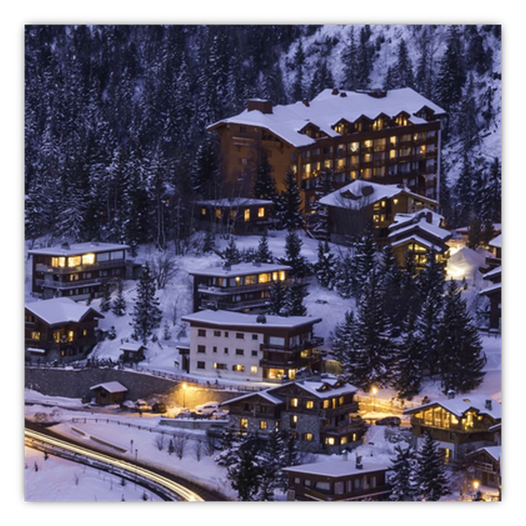 Obraz - horské zimní městečko (V020600V3030)