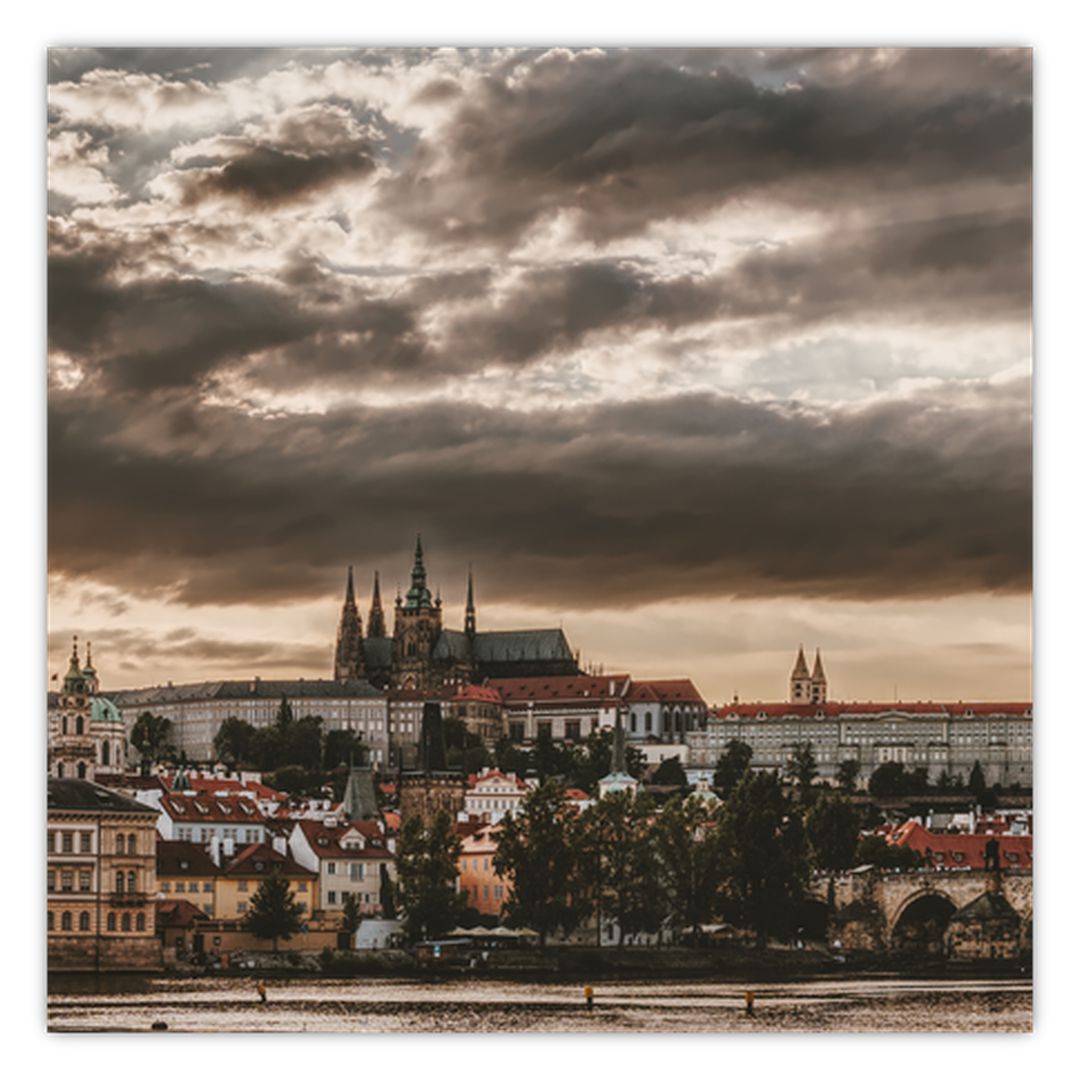 Obraz Pražského hradu v šeru (V020608V3030)