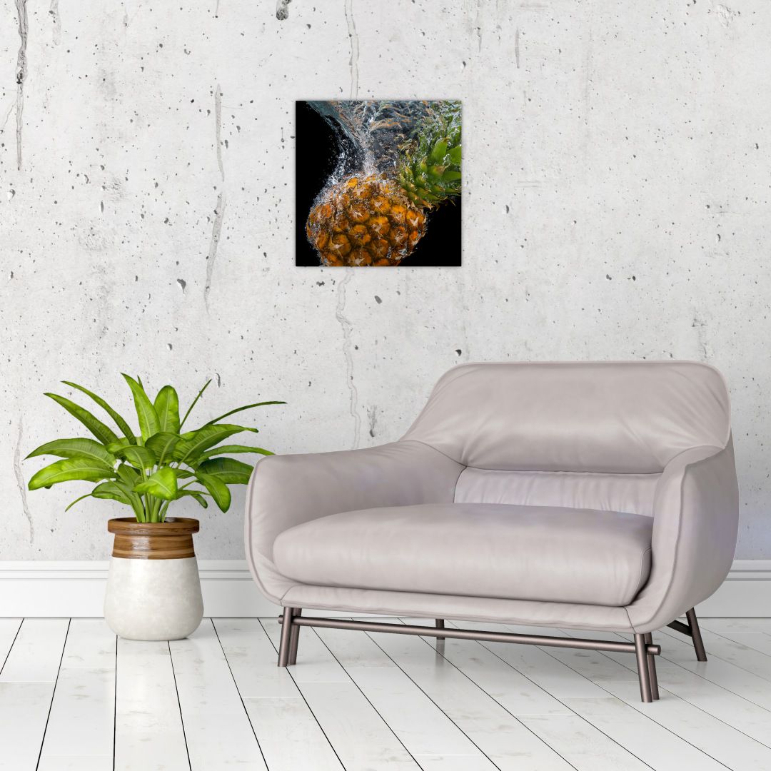 Obraz ananasu ve vodě (V020626V3030)