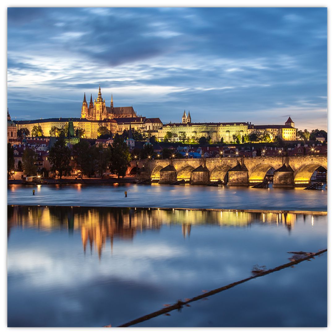 Obraz Pražského hradu a Karlova mostu (V020970V3030)