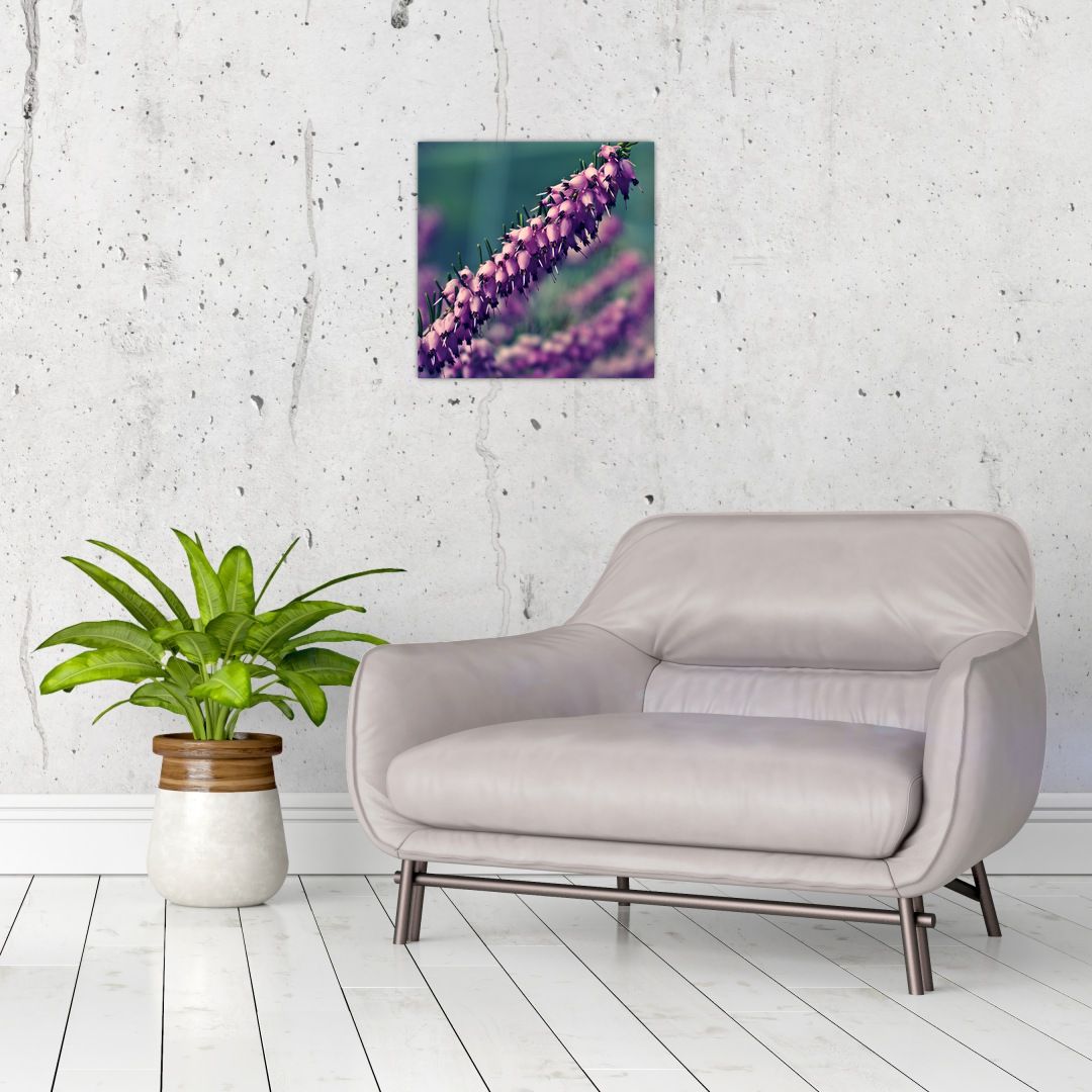 Skleněný obraz fialové květiny (V020421V3030GD)