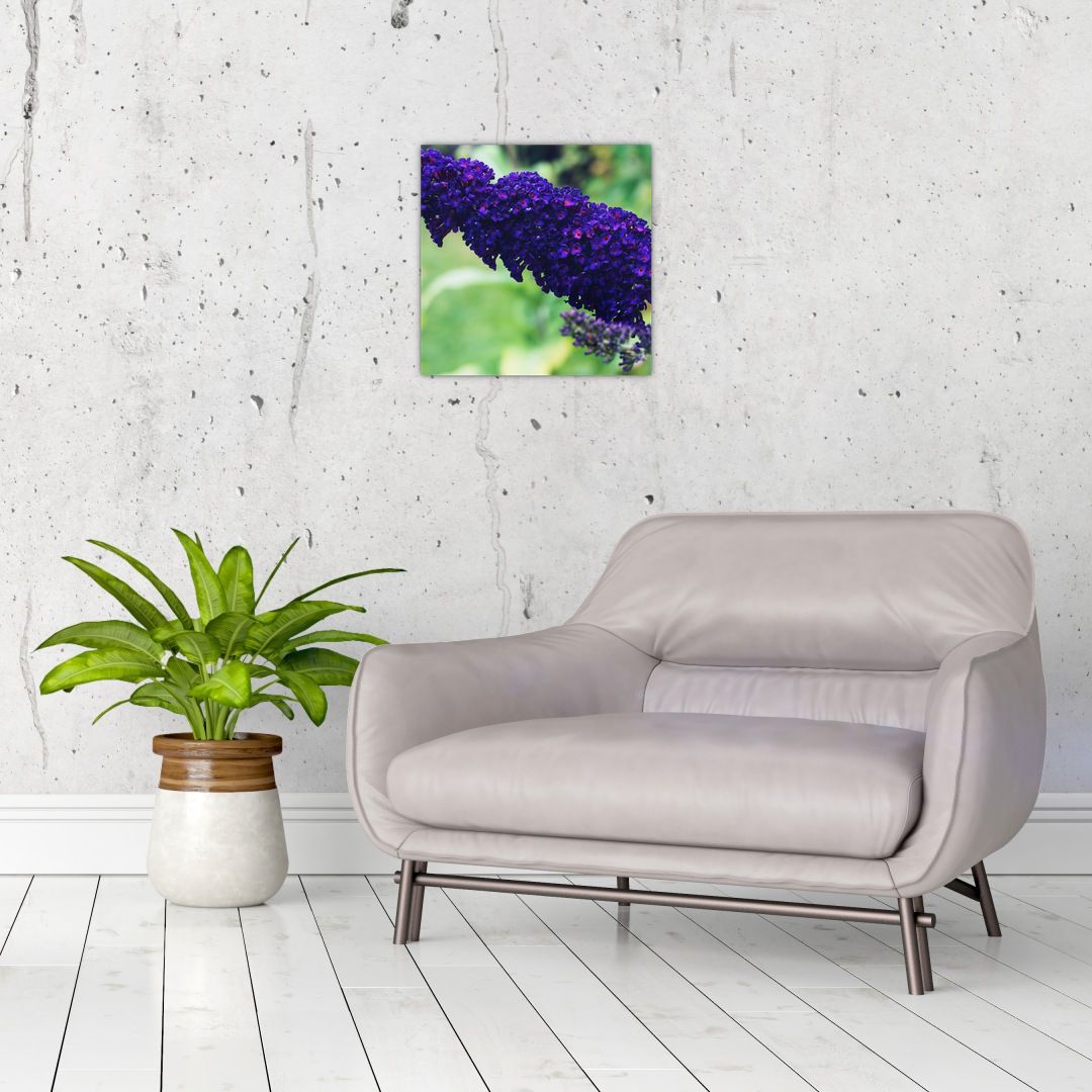 Skleněný obraz modré květiny (V020444V3030GD)