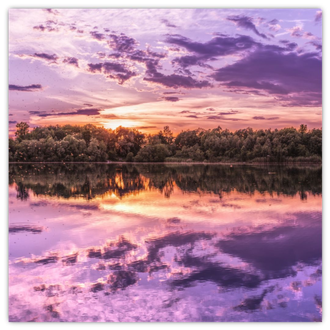 Skleněný obraz fialového nebe (V020537V3030GD)