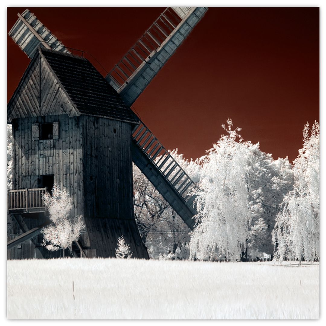 Skleněný obraz mlýna (V022317V3030GD)