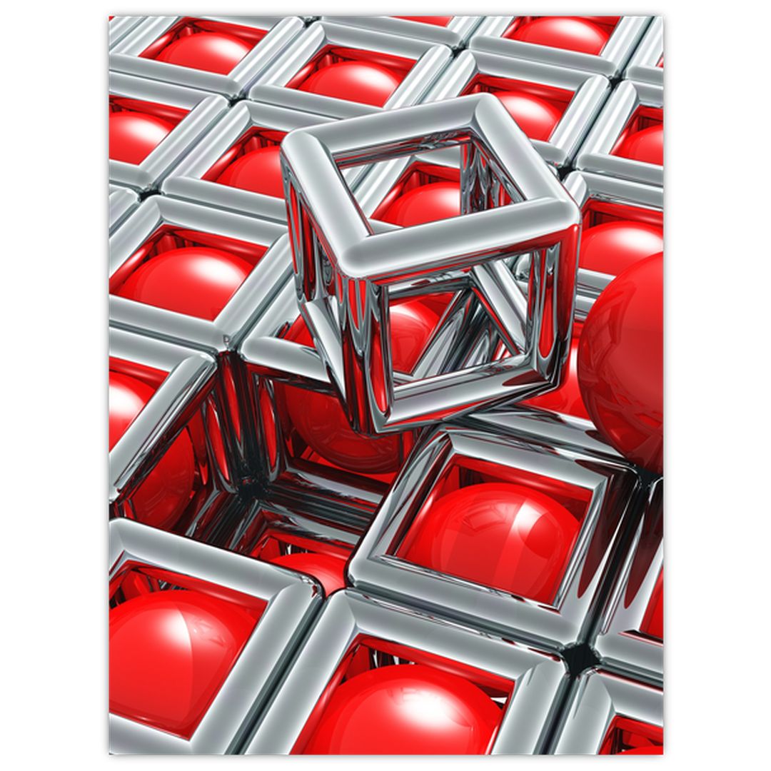 Tablou - Abstract metalic 3D (V022740V3040)