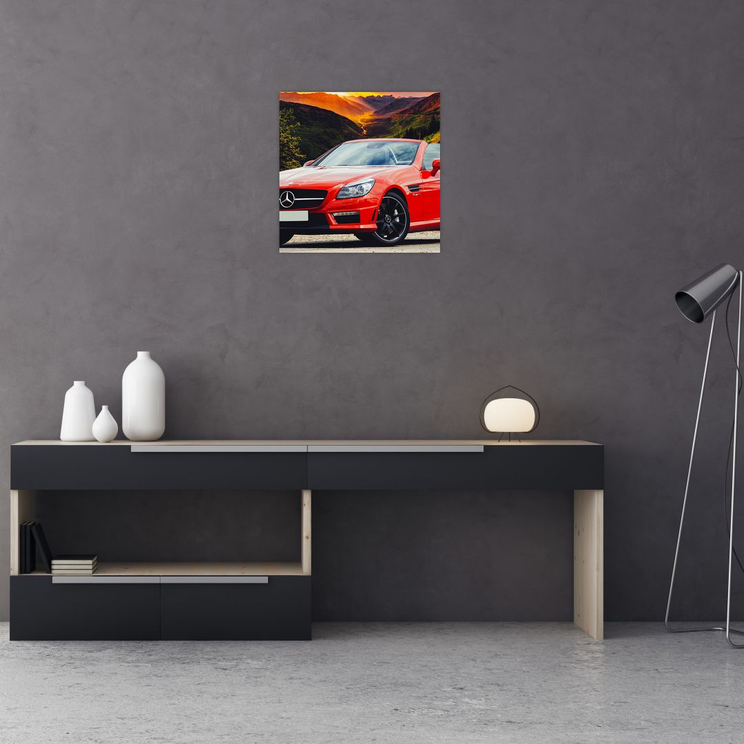 Obraz - červený Mercedes (V020564V4040)
