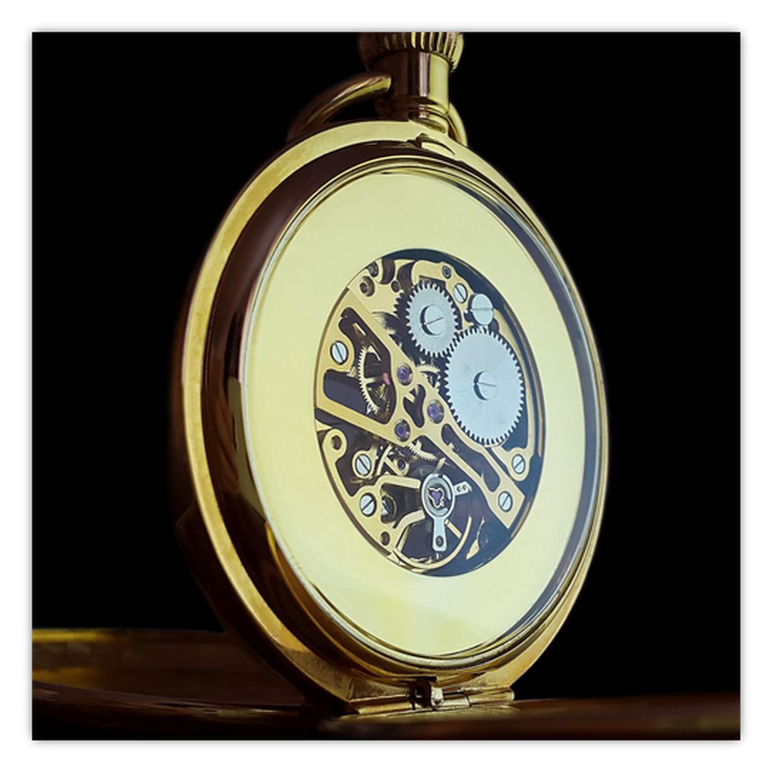 Obraz zlatých kapesních hodinek (V020569V4040)