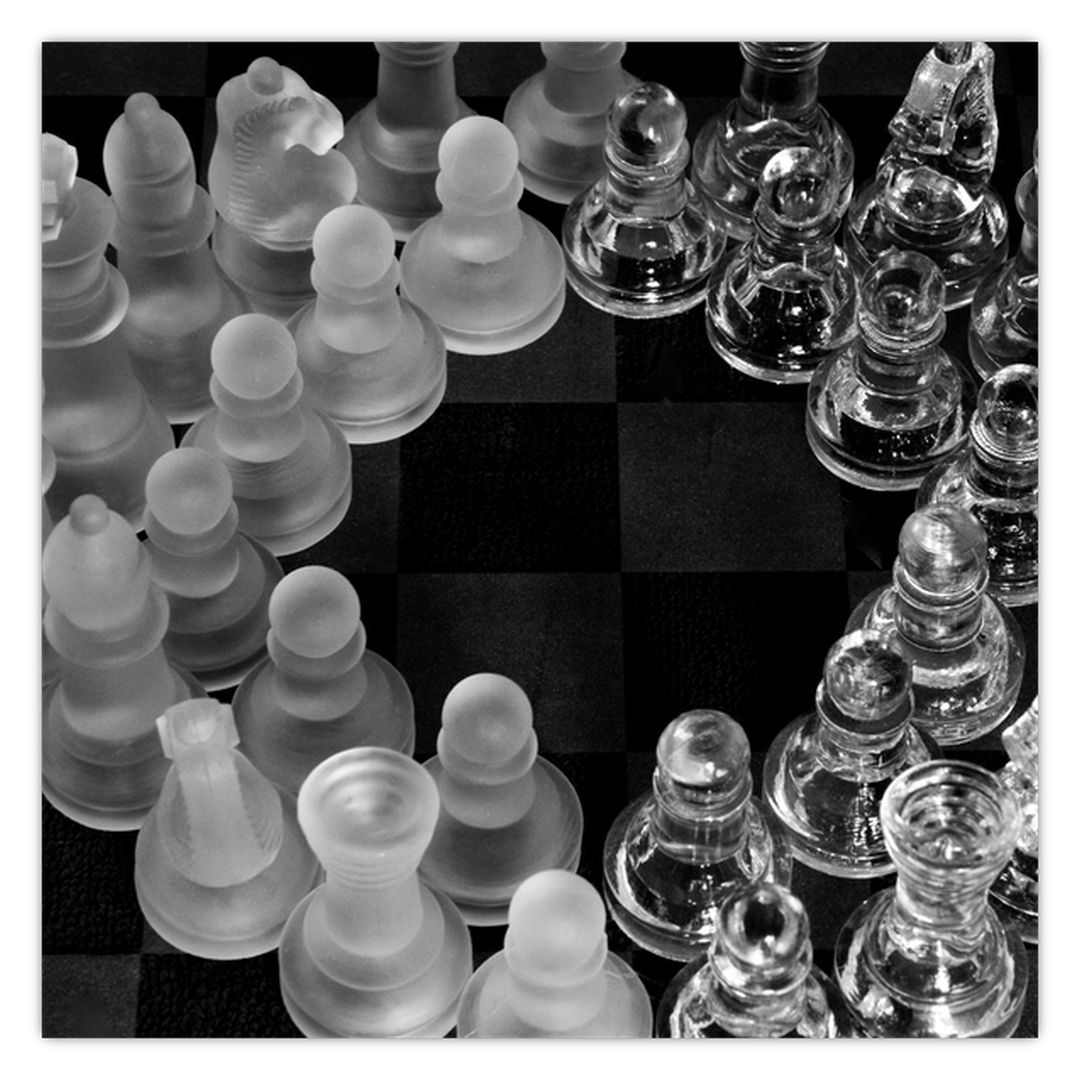Obraz - černobílé šachy (V020598V4040)
