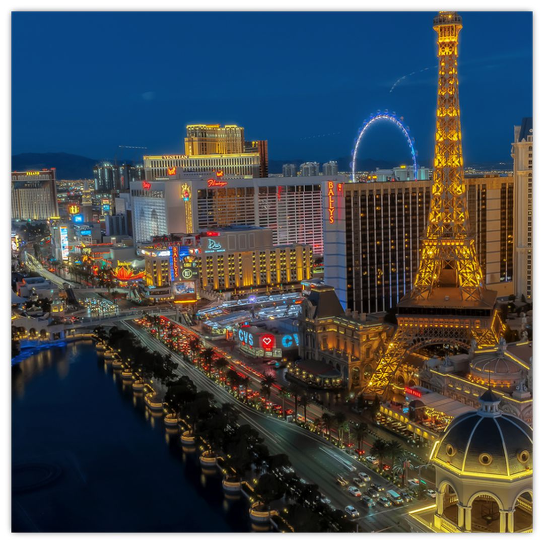Obraz nočního Las Vegas (V021010V4040)