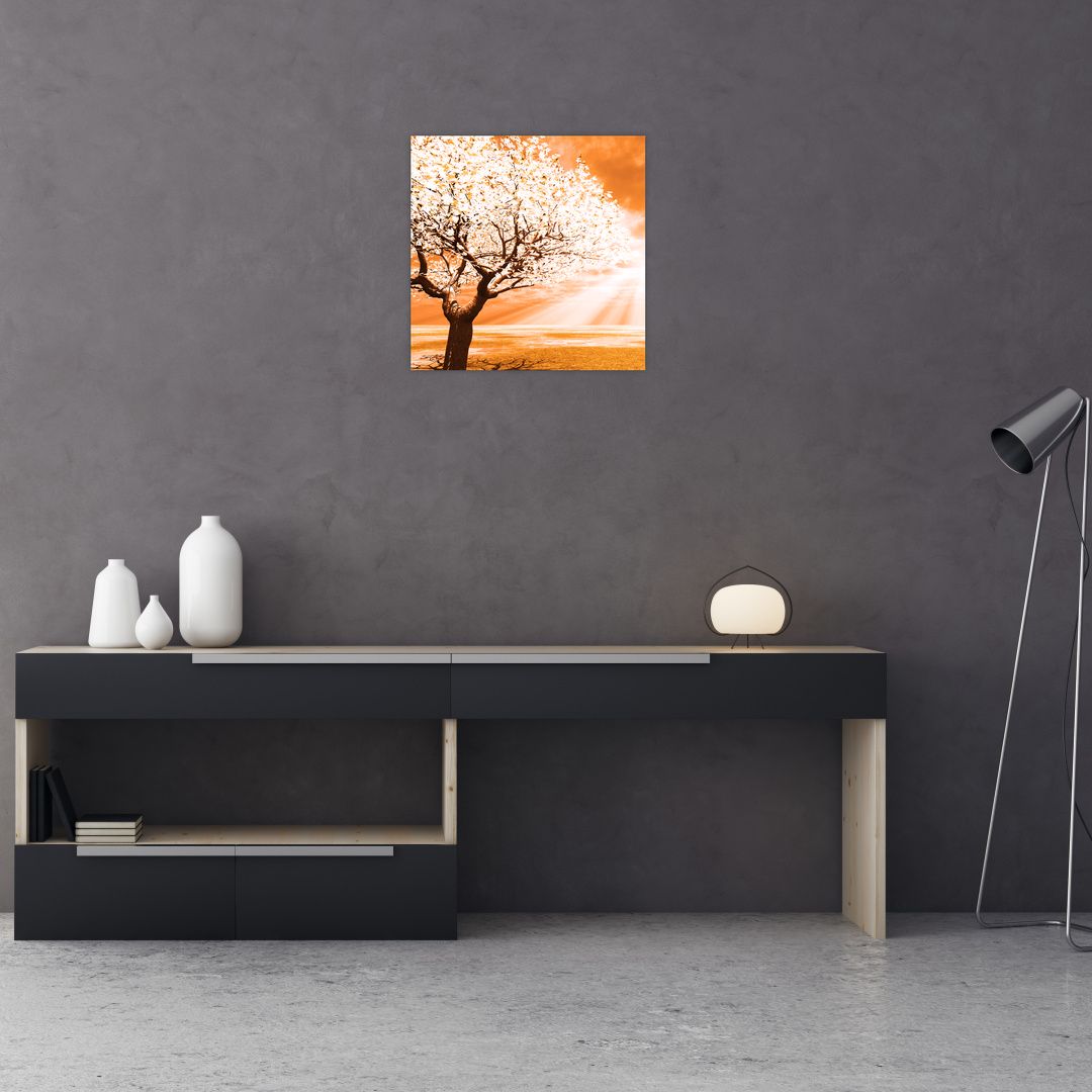 Oranžový obraz stromu (V020095V4040GD)