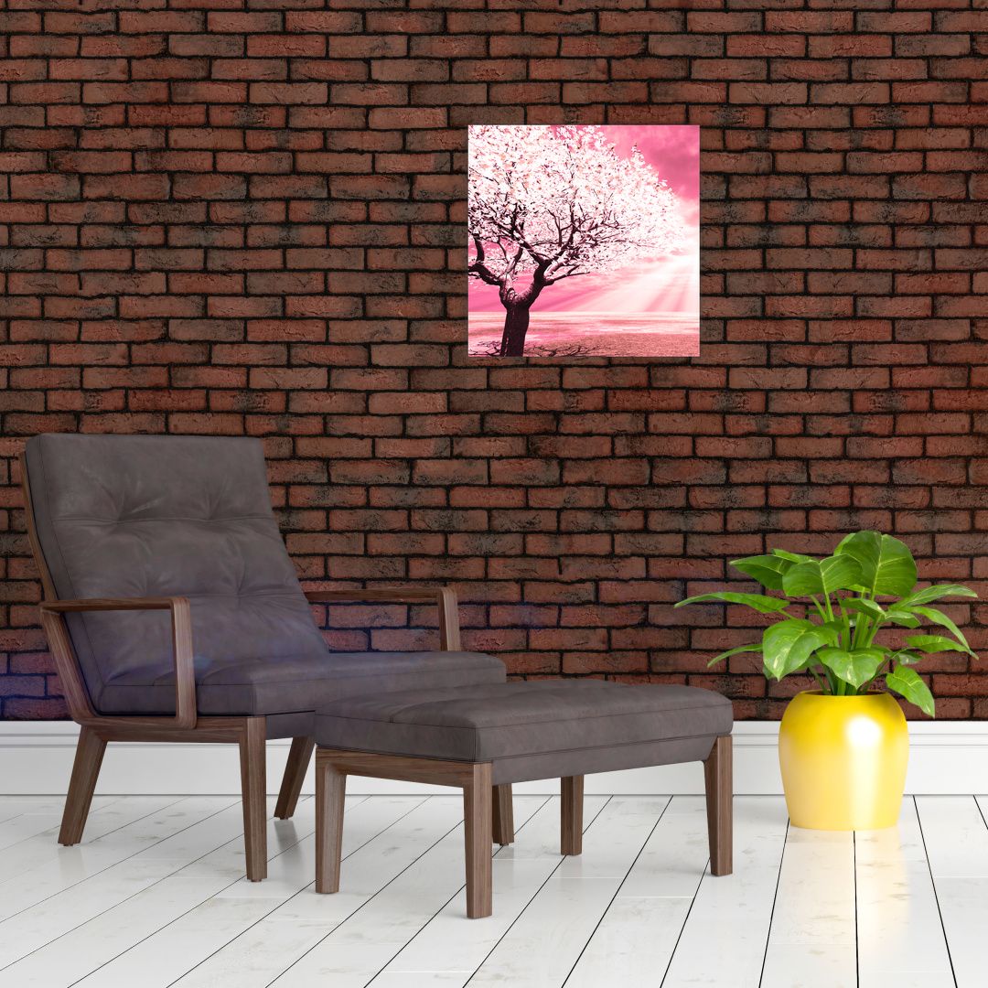 Růžový obraz stromu (V020096V4040GD)